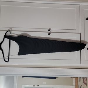 Black stretchy one shoulder dress